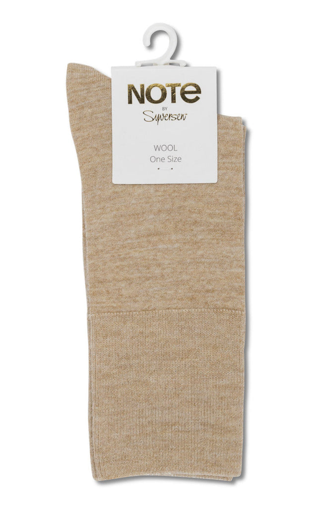 Oroblu Strømper - Note Fine Wool Comfort Topp - Sand