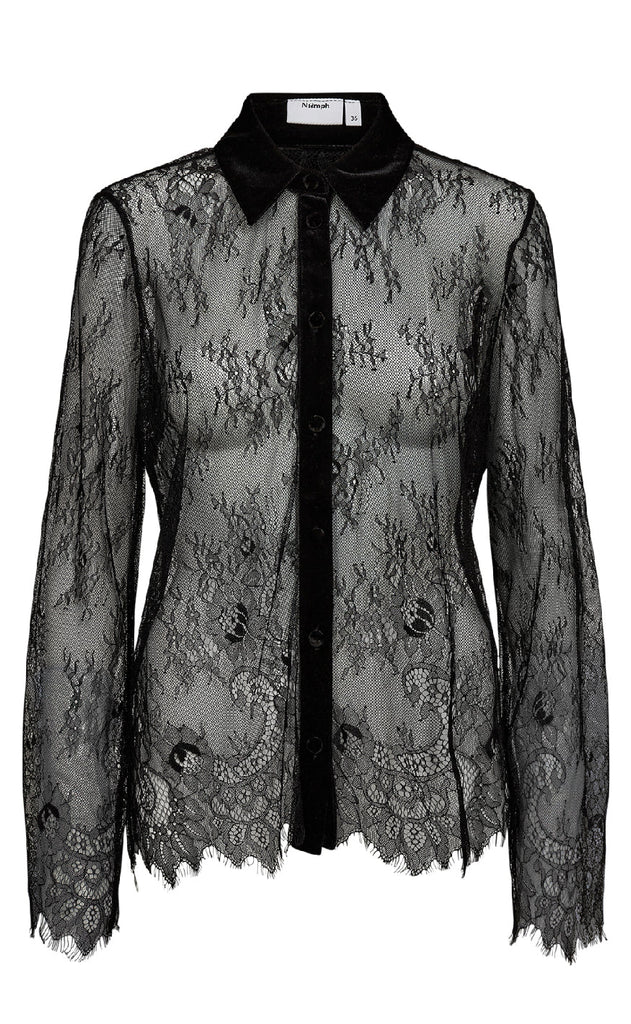 Nümph Skjorte - Sansa - Caviar