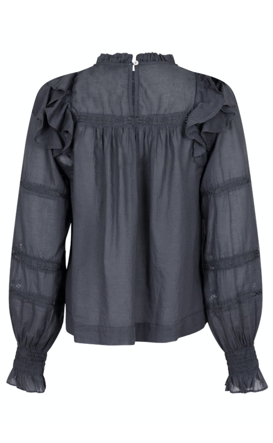 Neo Noir Bluse - Sarna - Dark Grey