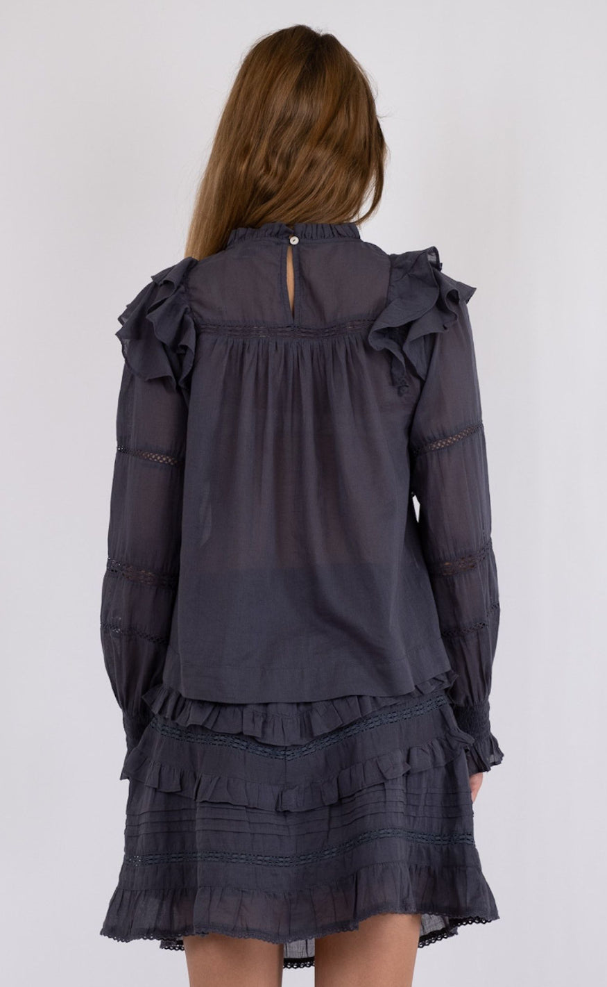 Neo Noir Bluse - Sarna - Dark Grey