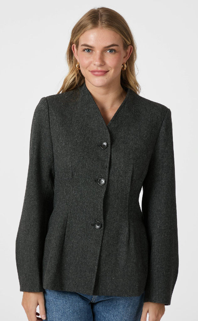 Neo Noir Blazer - Senera - Dark Grey Melange