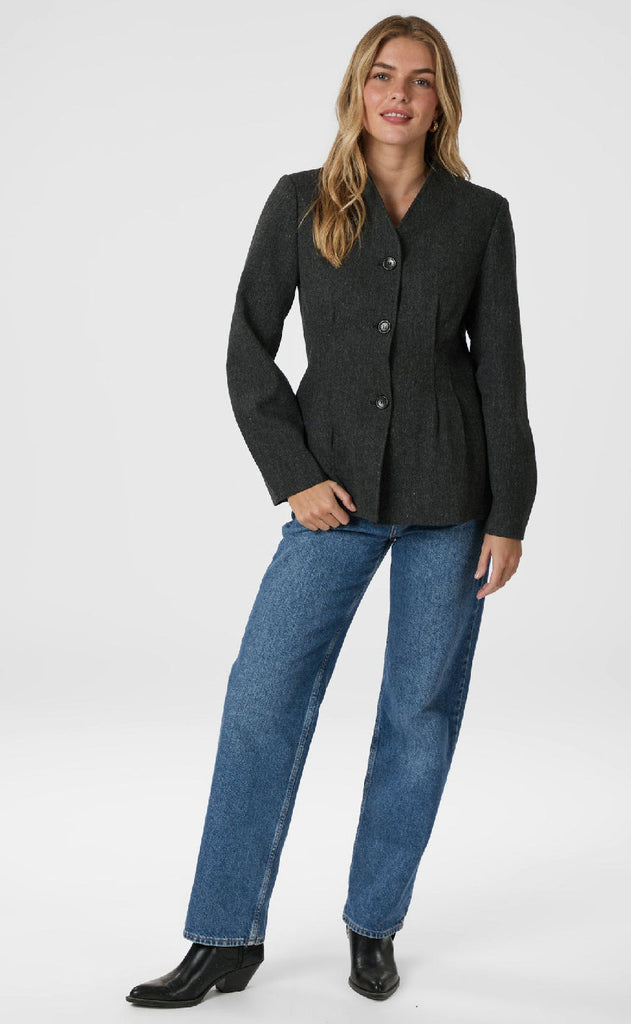 Neo Noir Blazer - Senera - Dark Grey Melange