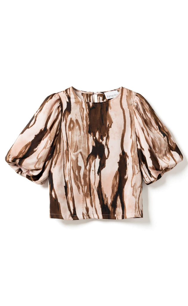 Noella Bluse - Shelly - Charise Blush Print