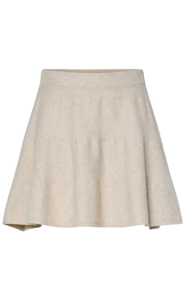 Pieces Skjørt - Familla - Medium Grey Melange