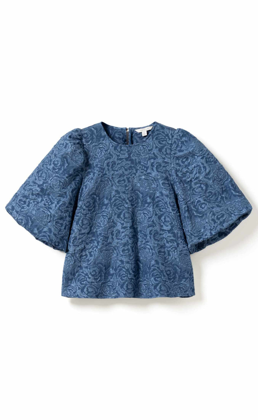Noella Bluse - Shelly - Dusty Blue