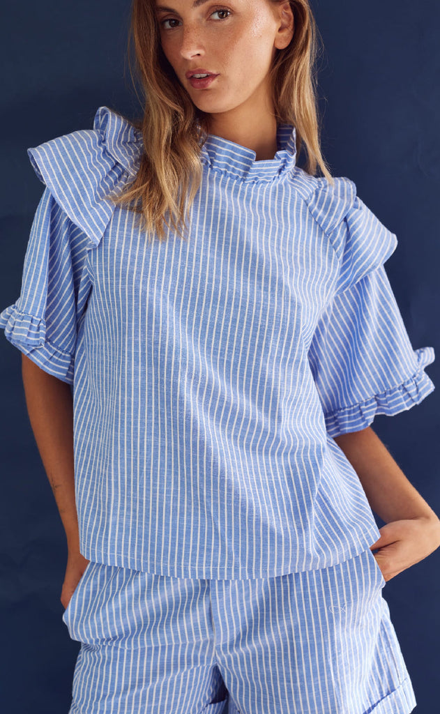 Noella Shorts - Letty - Blue Stripe