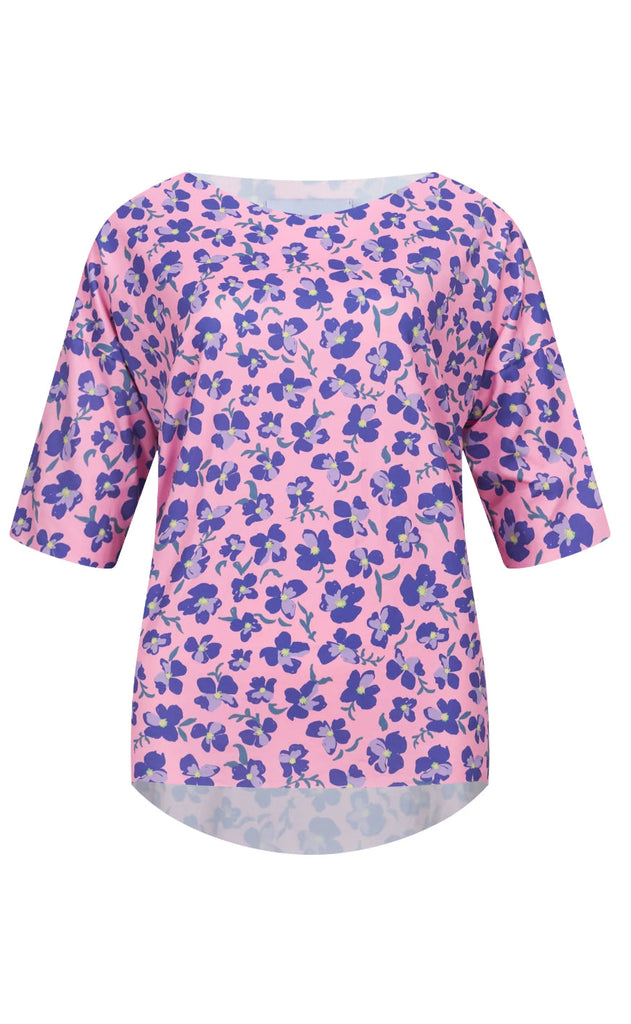 Liberté T-Shirt - Alma - Pink Purple Flower