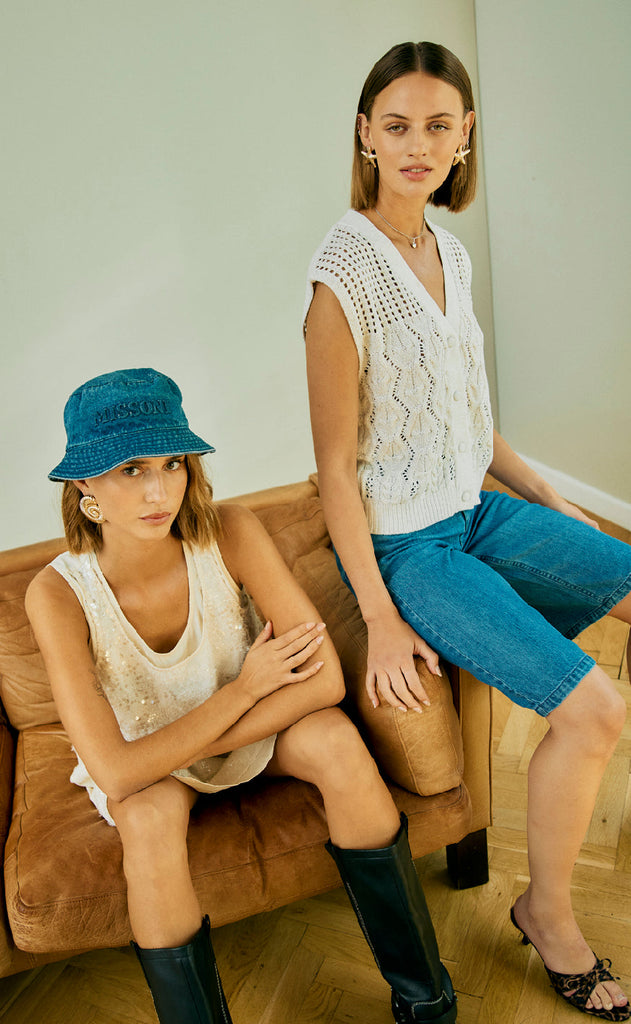 Freequent Shorts - Cinda - Medium Blue Denim