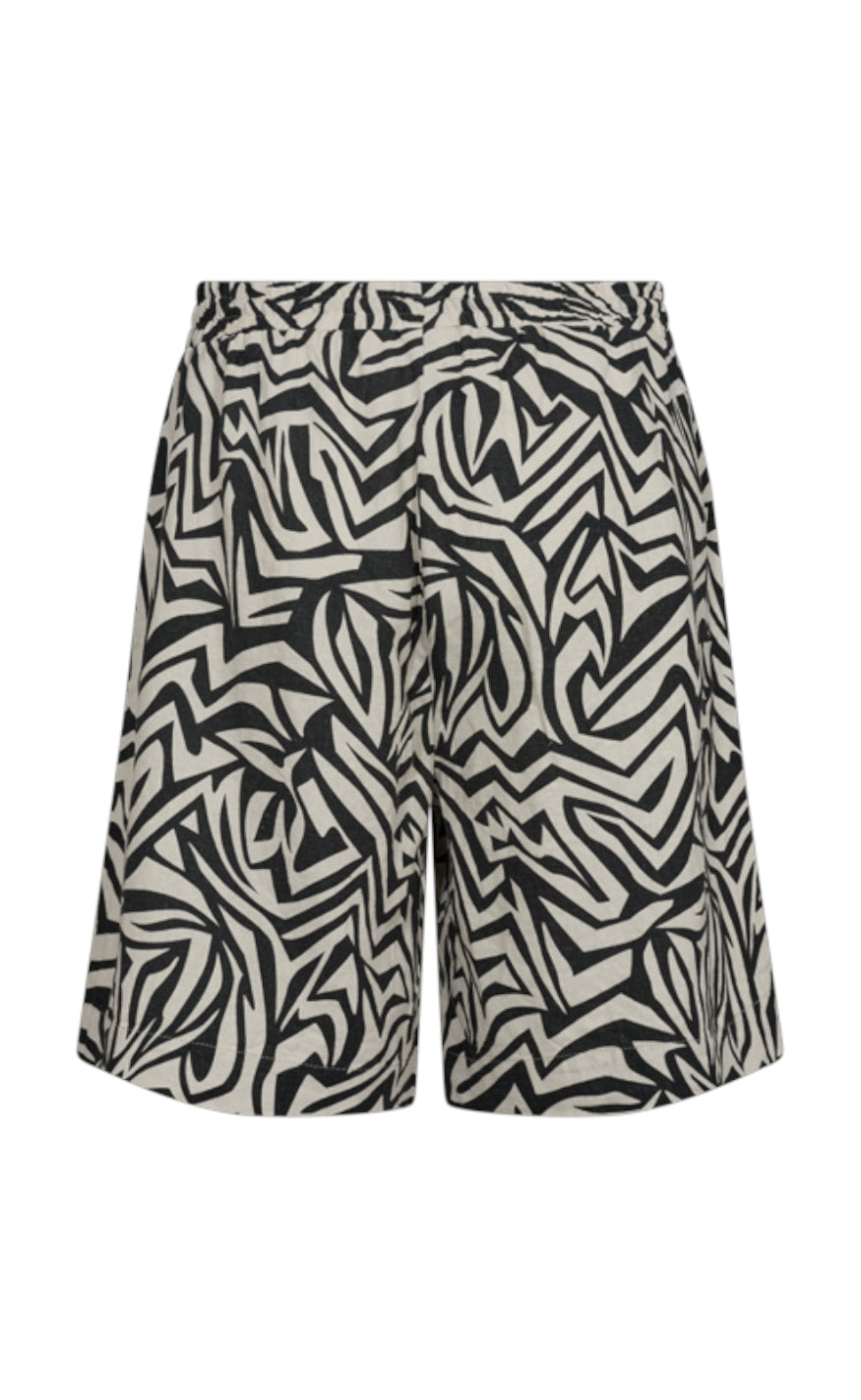 Freequent Short - Lava - Moonbeam Melange W. Black