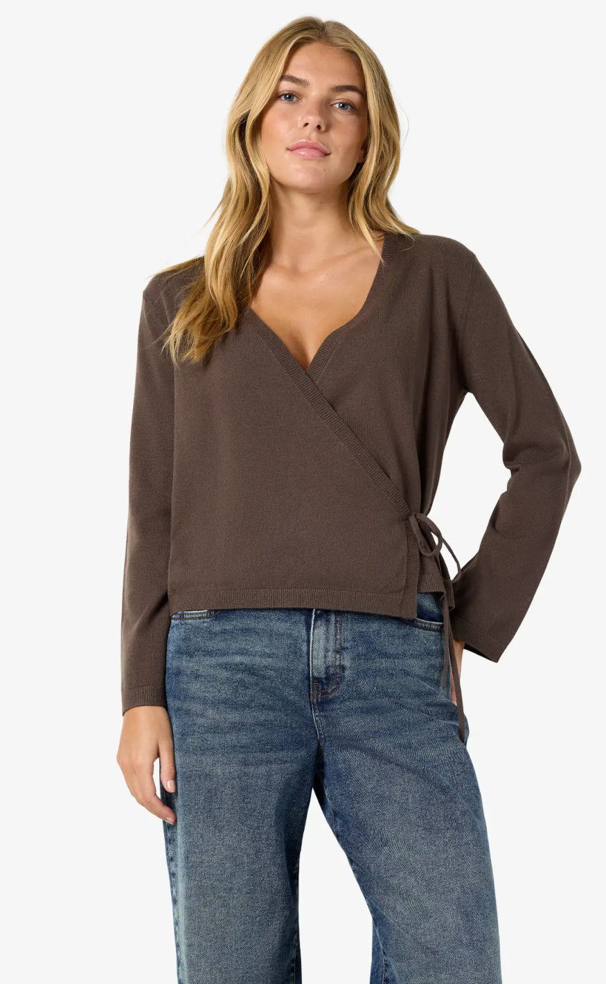 Noisy May Cardigan - Shyla - Chocolate Brown