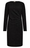 FreeQuent Kjole - Sissel - Black W. Black Metallic