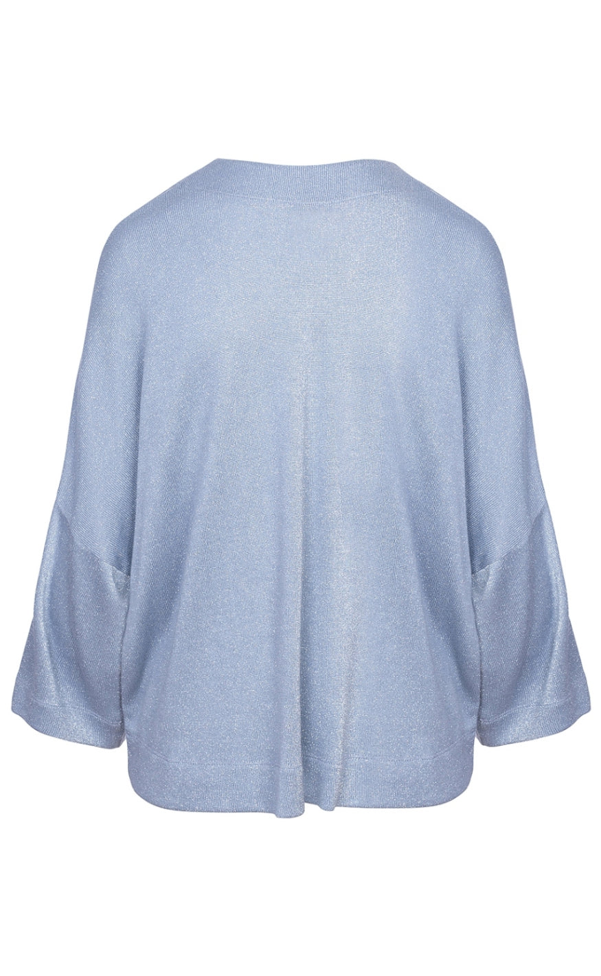 One Two Luxzuz Cardigan - Juliana - Silver Blue