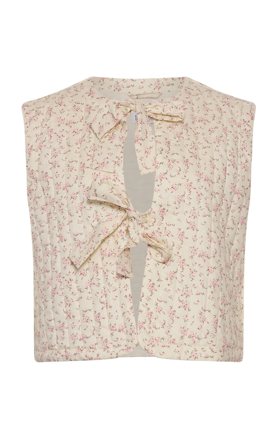 Noella Vest - Silver - Trissa Print