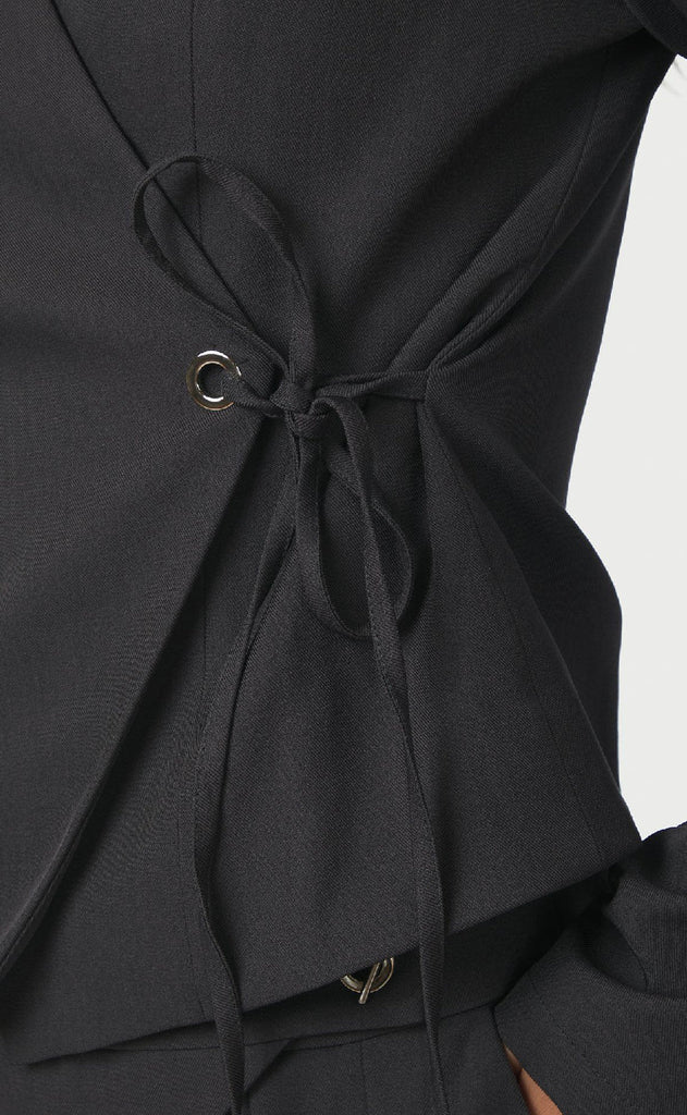 Neo Noir Bluse - Simmi - Dark Grey