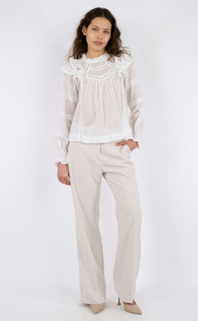 Neo Noir Bluse - Simkie S Voile - White