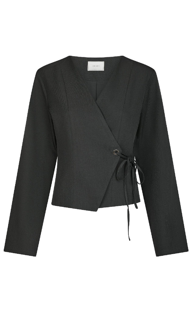 Neo Noir Bluse - Simmi - Dark Grey