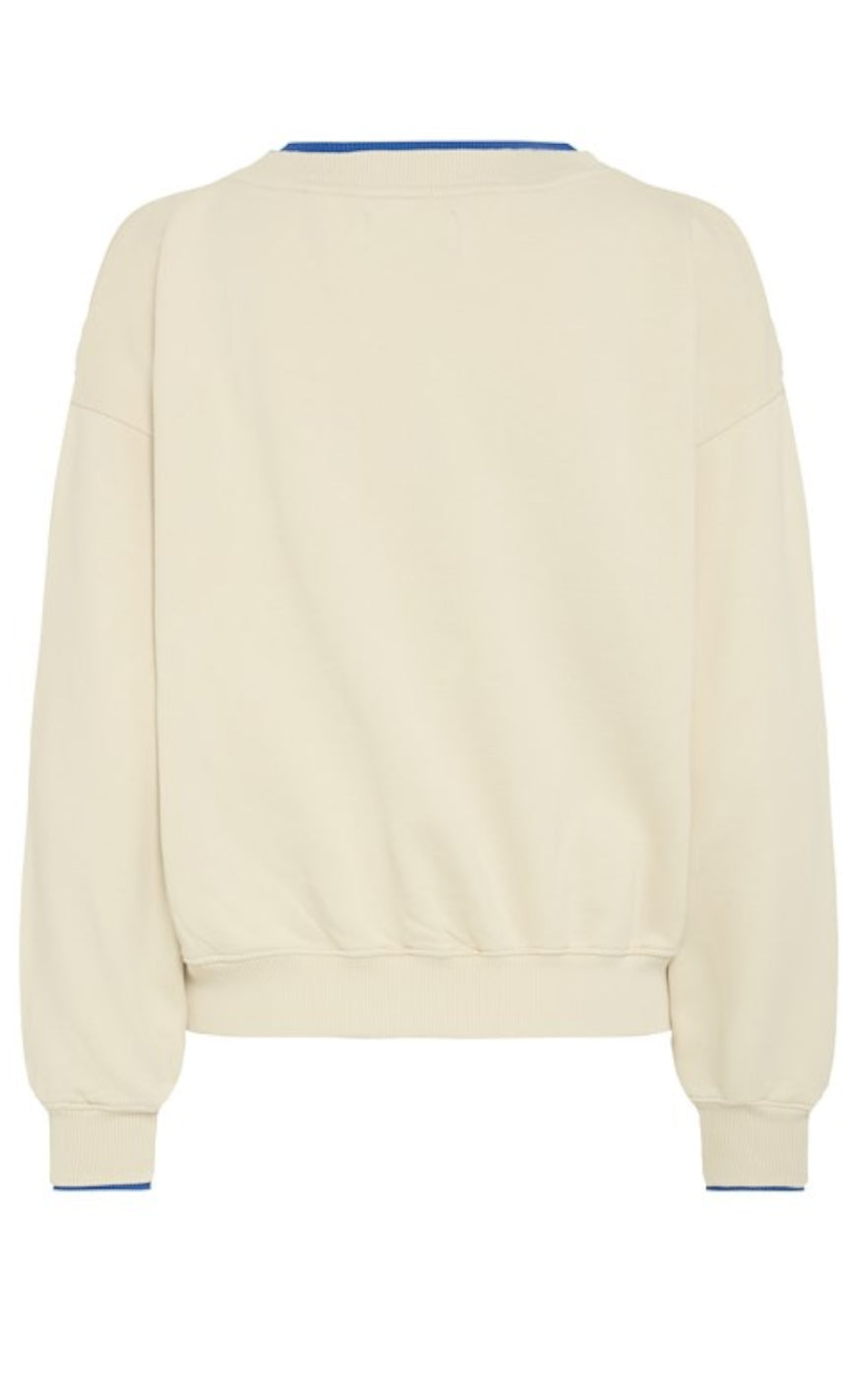 BALL Original Sweatshirt - Simona - Birch w. Oympia Blue