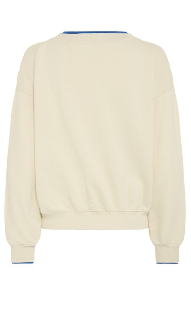 BALL Original Sweatshirt - Simona - Birch w. Oympia Blue