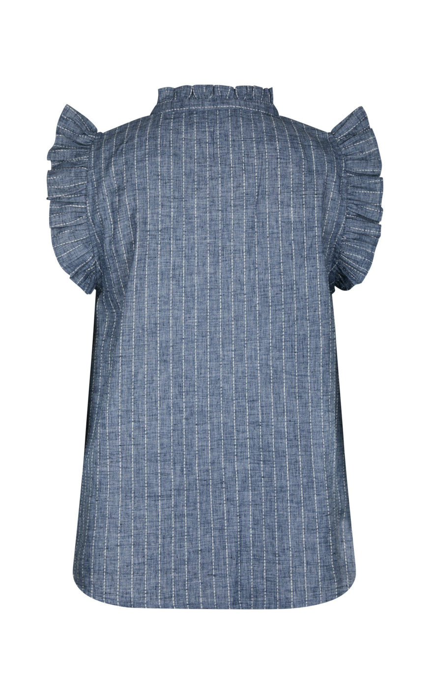 Neo Noir Topp - Siona Emb - Blue