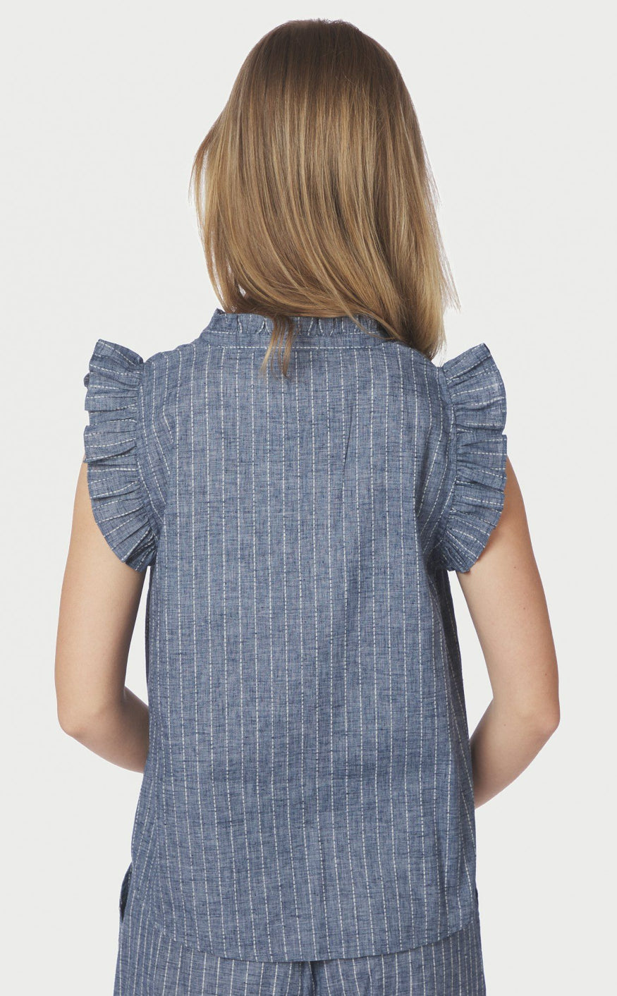 Neo Noir Topp - Siona Emb - Blue