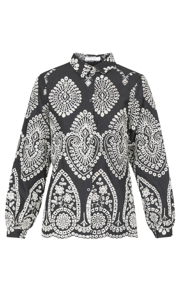 Sisters Point Skjorte - Gada - Black/Cream