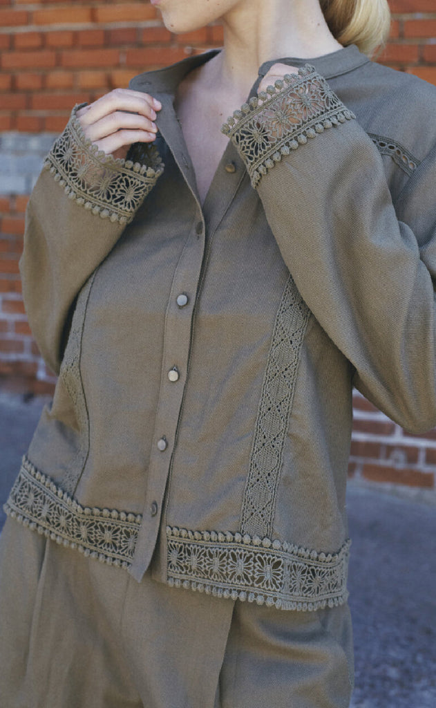 Sisters Point Skjorte - Ejba-SH - Khaki Mel.