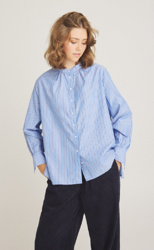 Luxzuz Skjorte - Christin - Blue Bonnet