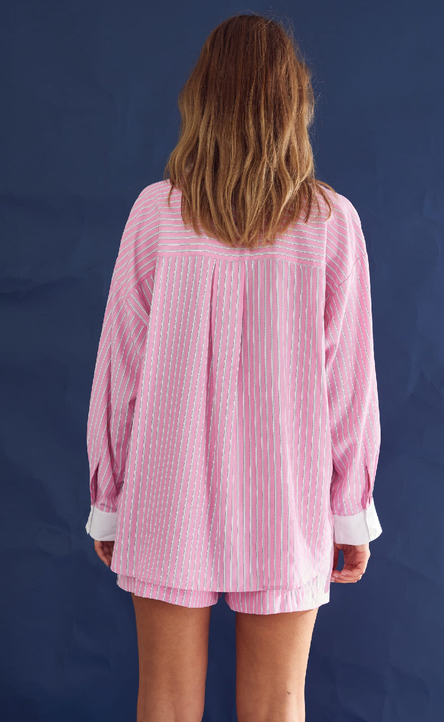 Noella Skjorte - Lakelynn - Carsyn Pink Stripe