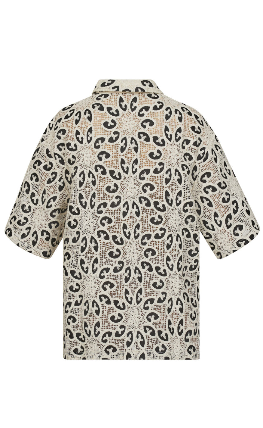 Love & Divine Skjorte - Love1092 - Cream/Black