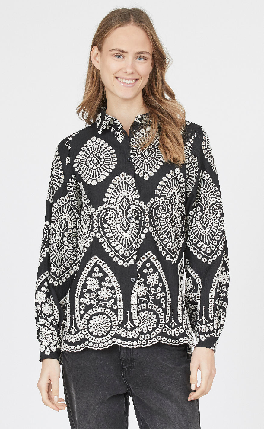 Sisters Point Skjorte - Gada - Black/Cream