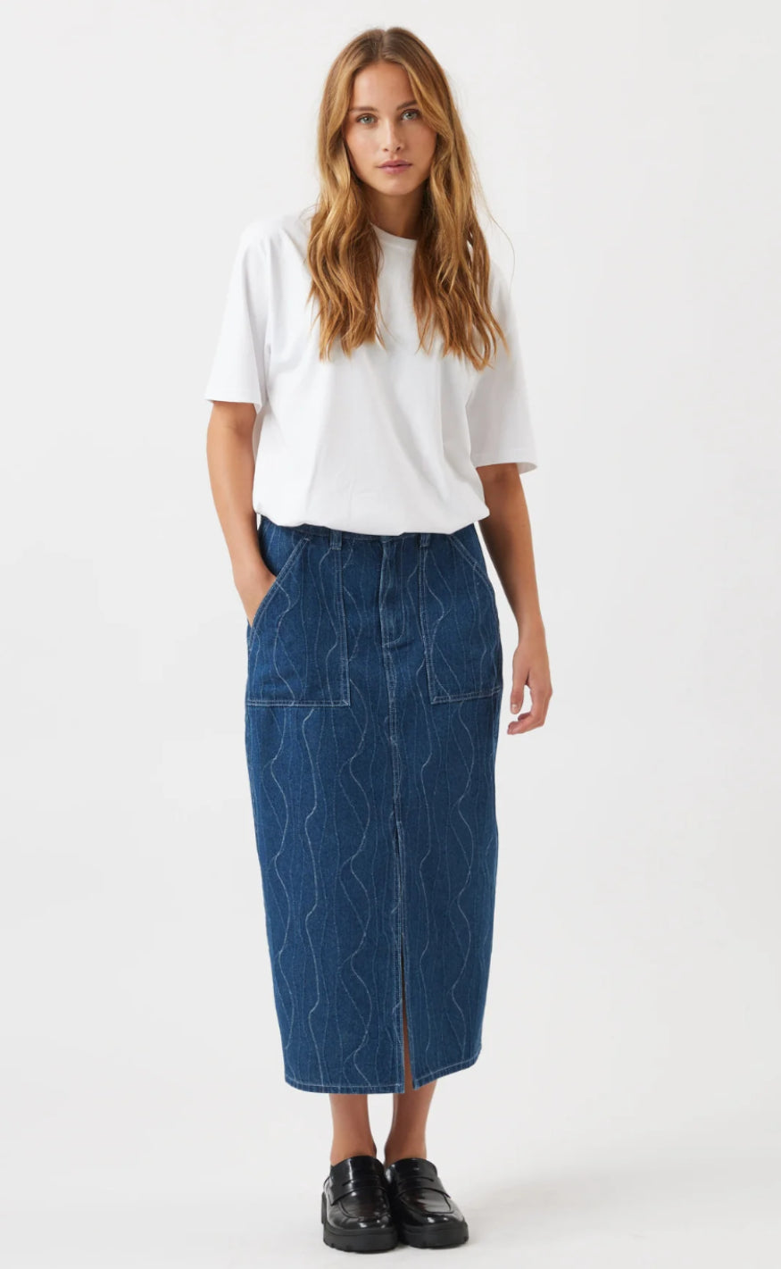 Moves Skjørt - Claria - Medium Blue