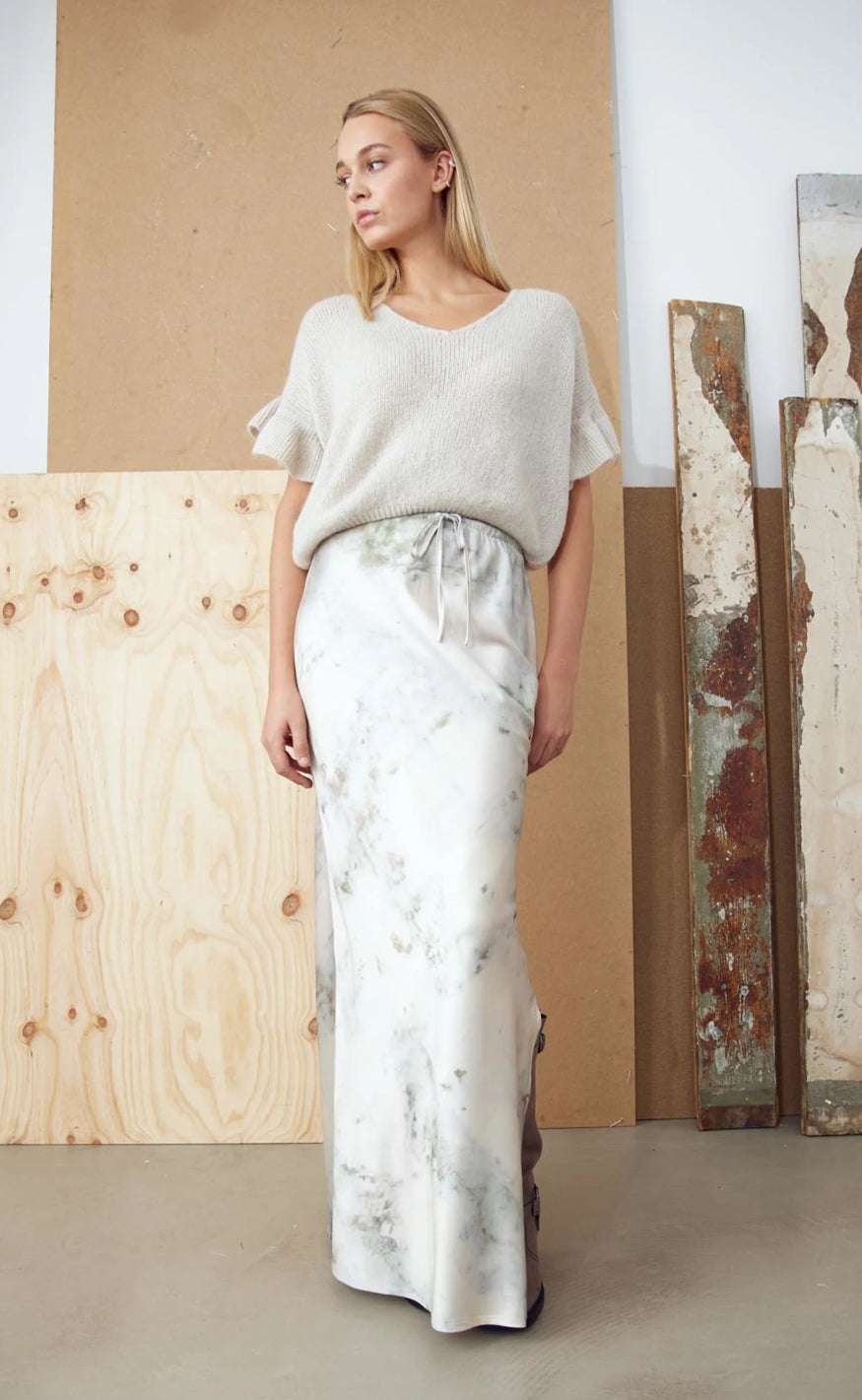 Noella Skjørt - Samira - Oliana Grey Print