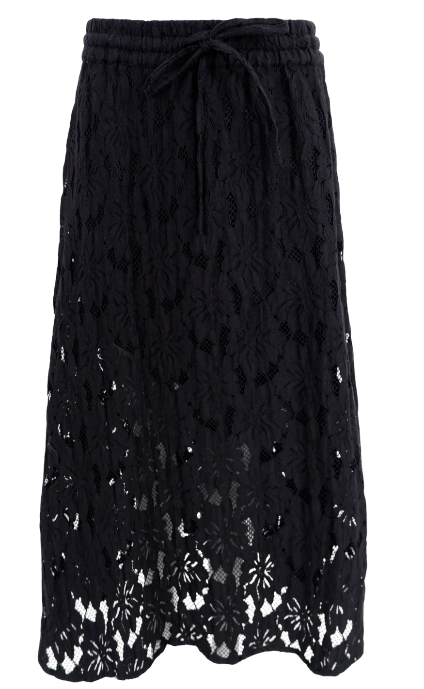 Black Colour Skjørt - Nelly Flower - Black