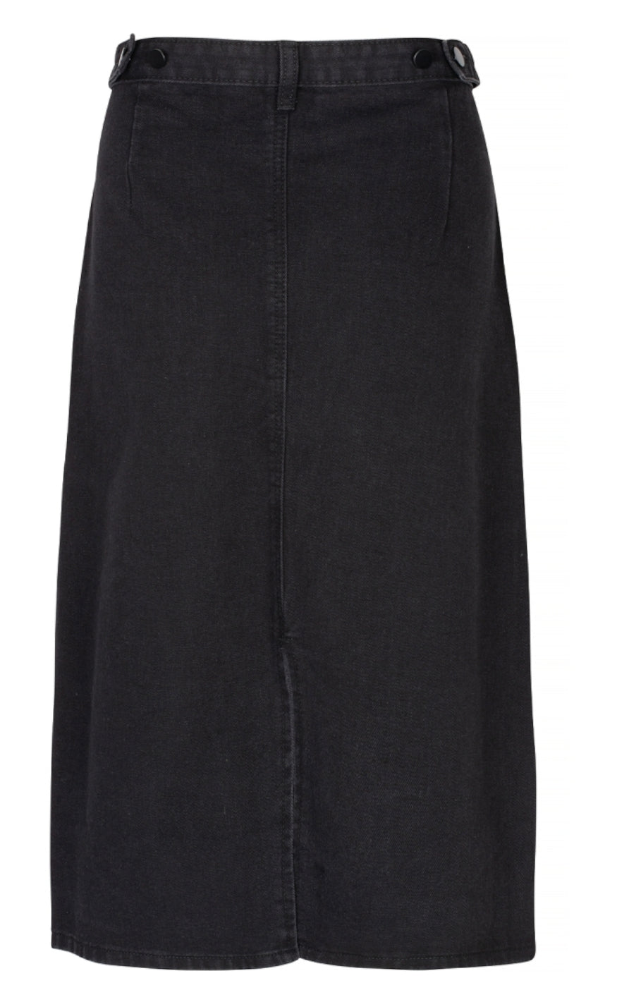 One Two Luxzuz Skjørt - Jeansor - Black