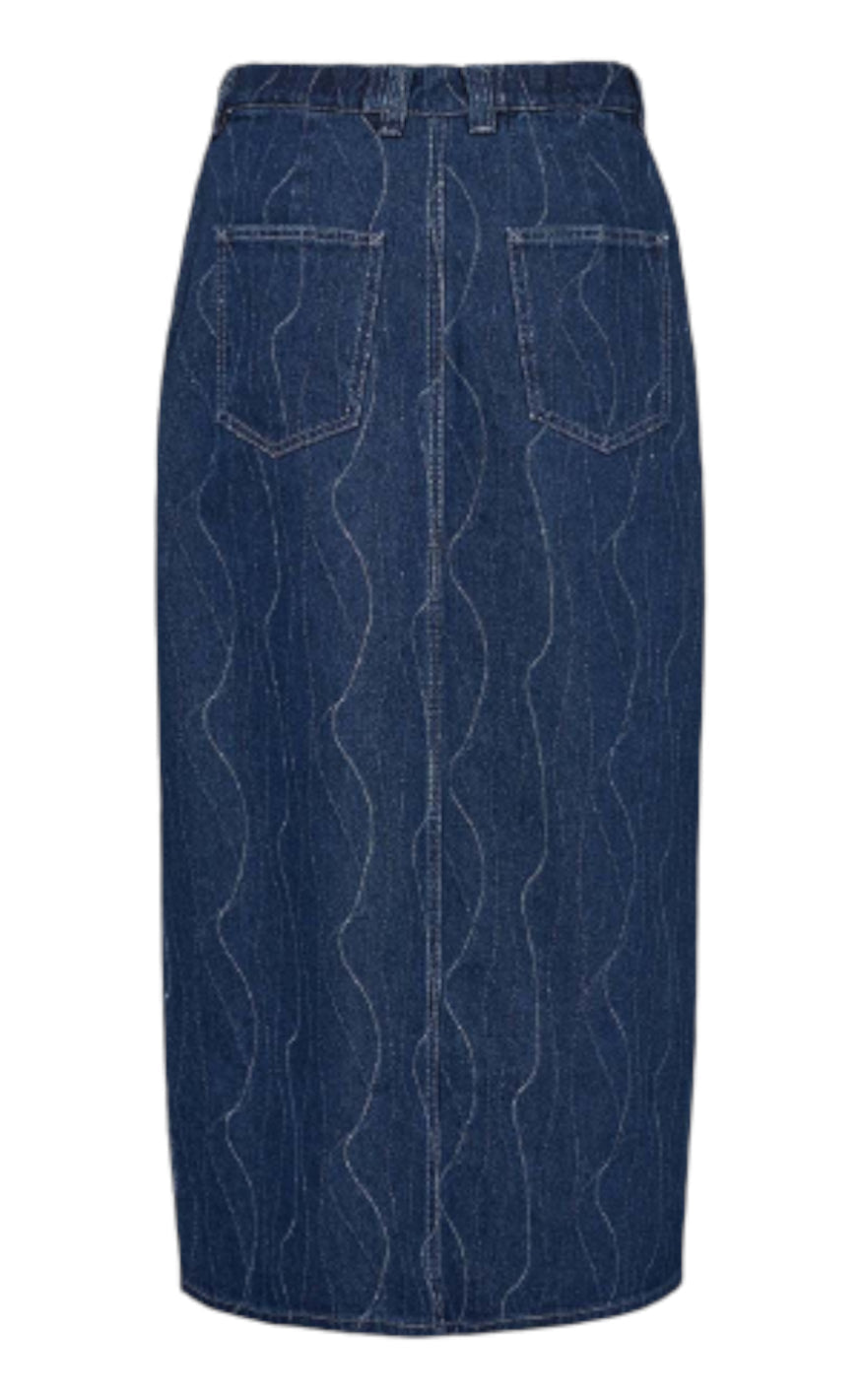 Moves Skjørt - Claria - Medium Blue