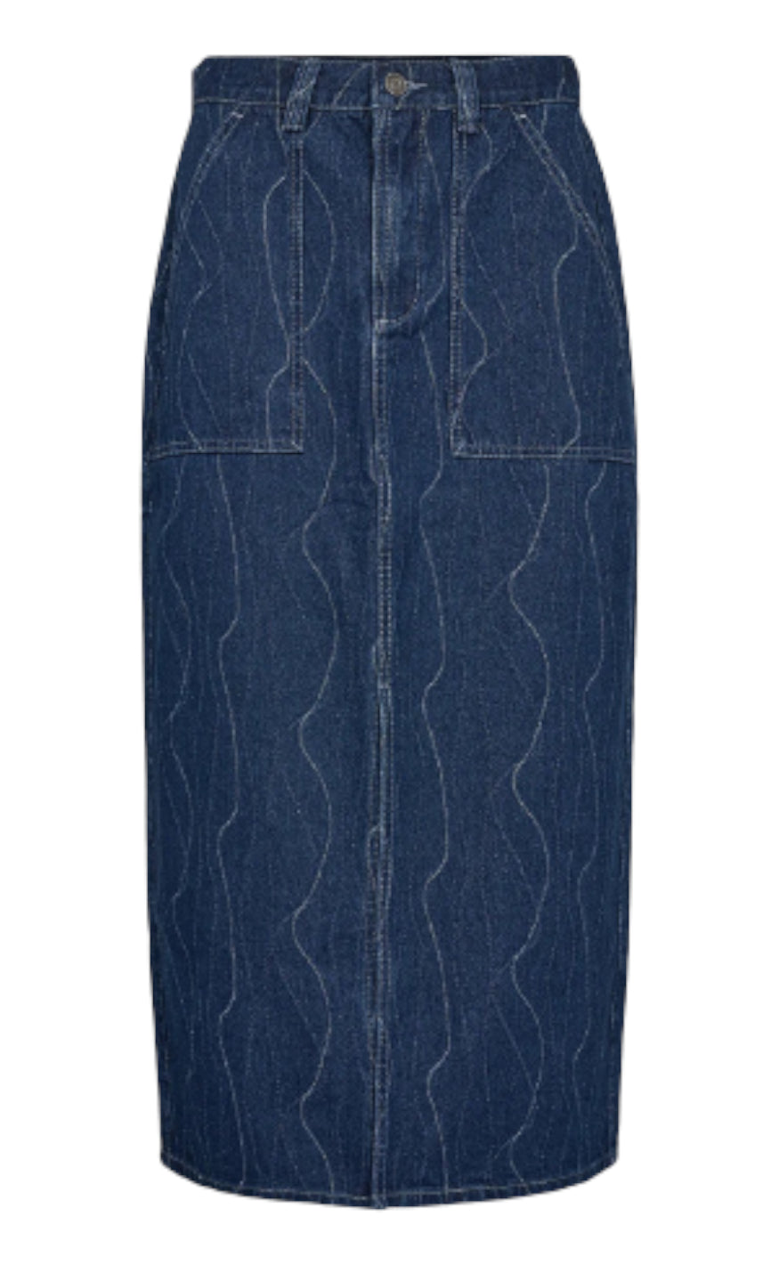 Moves Skjørt - Claria - Medium Blue