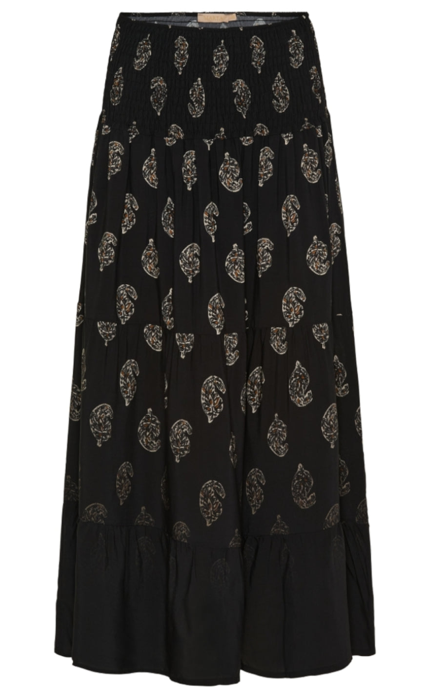 Marta Du Chateau Skjørt - 5201 Princess - Black Faded