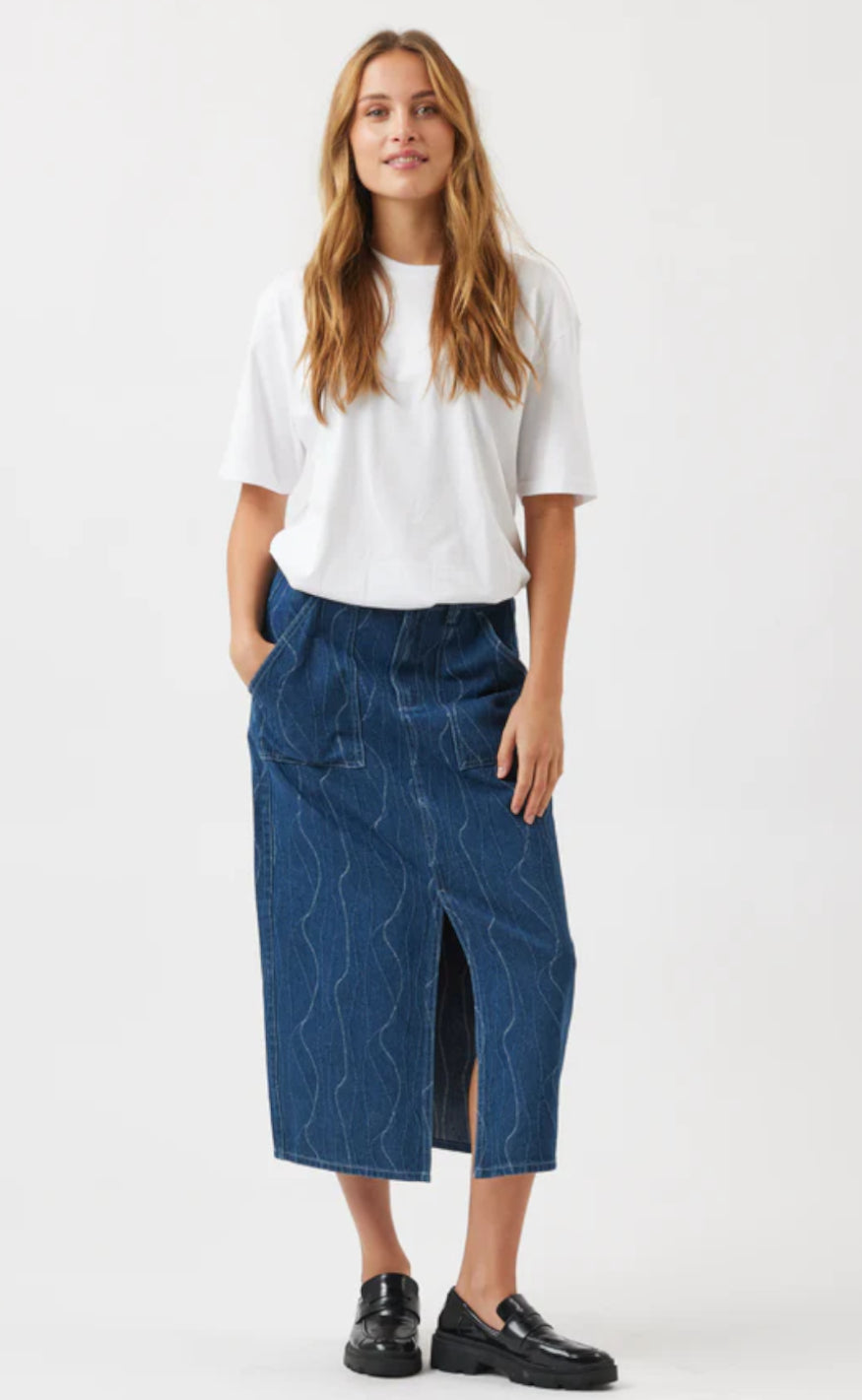 Moves Skjørt - Claria - Medium Blue
