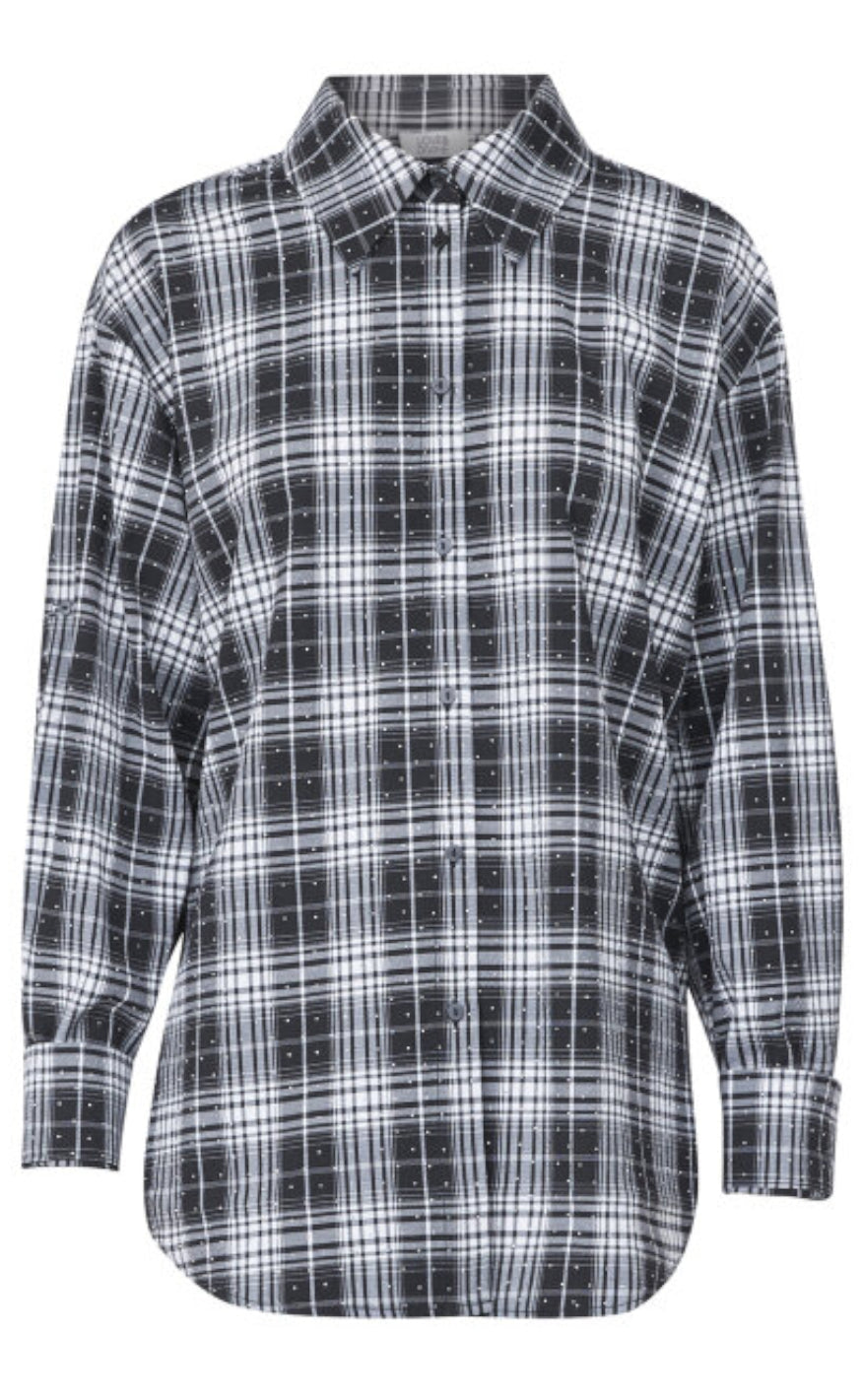 Love & Divine Skjorte  - Love1016-1 - Black Check/Stone