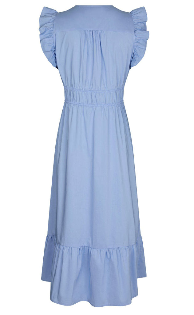 Neo Noir Kjole - Pollana Poplin - Sky Blue