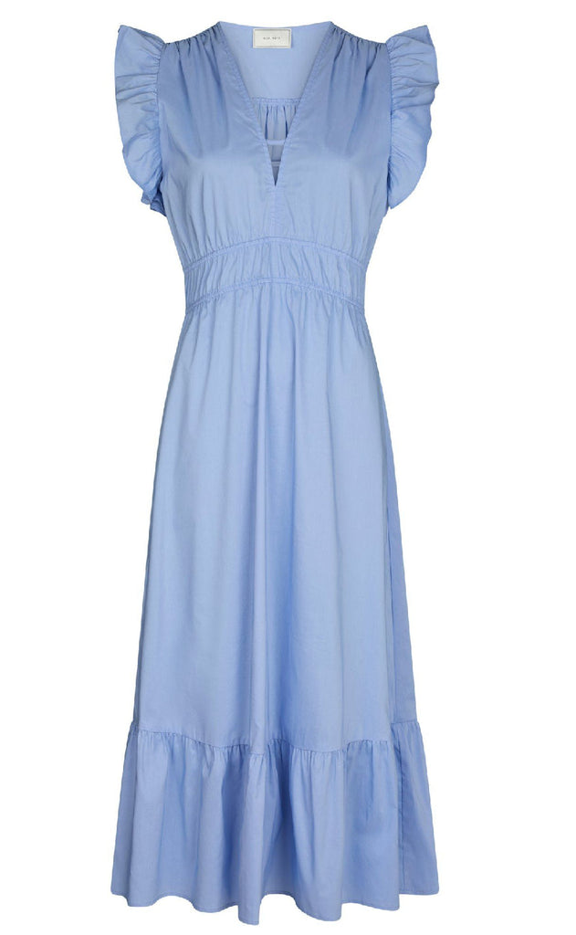 Neo Noir Kjole - Pollana Poplin - Sky Blue