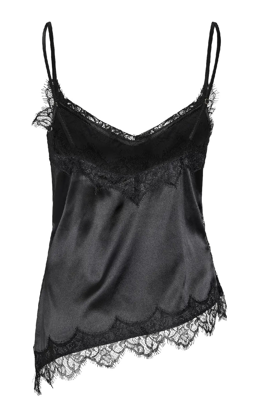 Noisy May Topp - Sofie Satin - Black