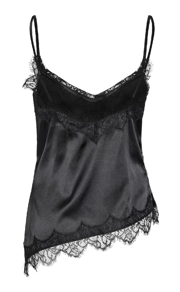 Noisy May Topp - Sofie Satin - Black