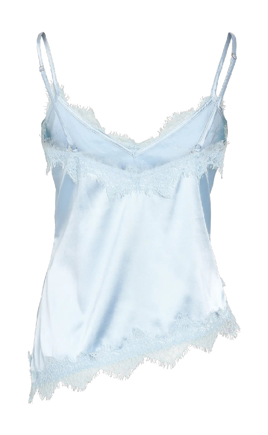 Noisy May Topp - Sofie Satin - Cerulean