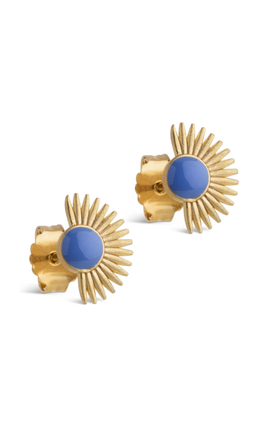 ENAMEL Copenhagen Øreringer - Soleil - Cornflower