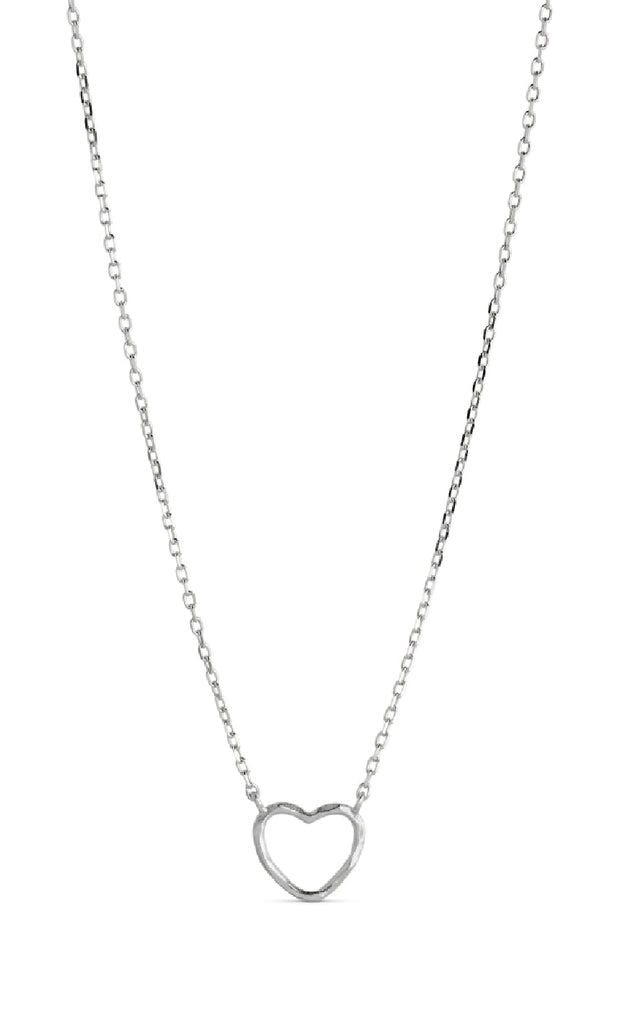 ENAMEL Copenhagen Halskjede - Organic Heart - Silver Colour