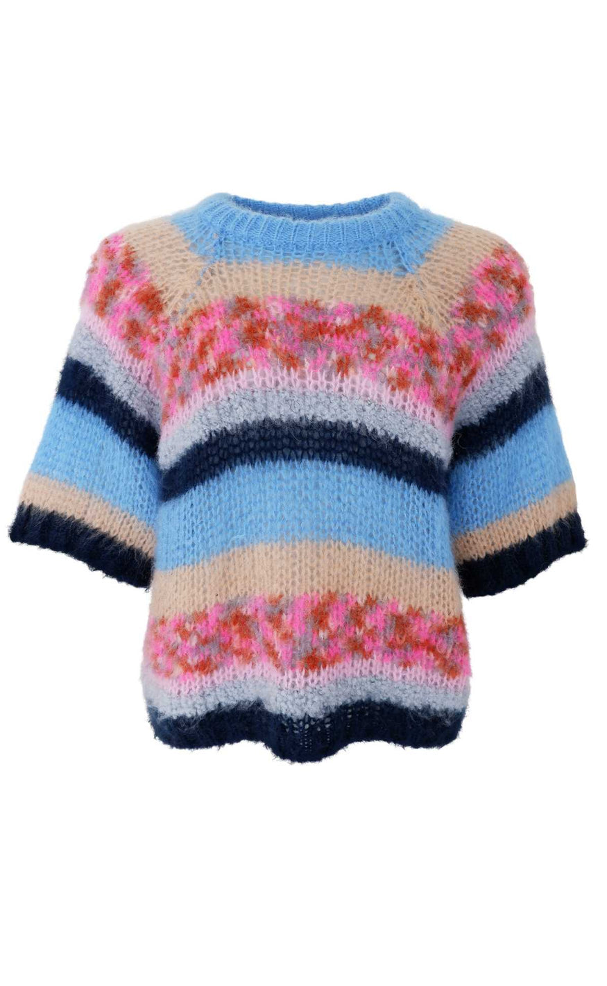 Black Colour Genser - Sophie - Blue Multi