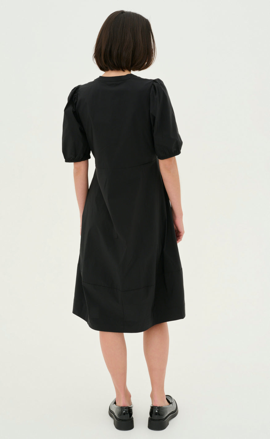 Culture Kjole - Antoinett SS Placket - Black