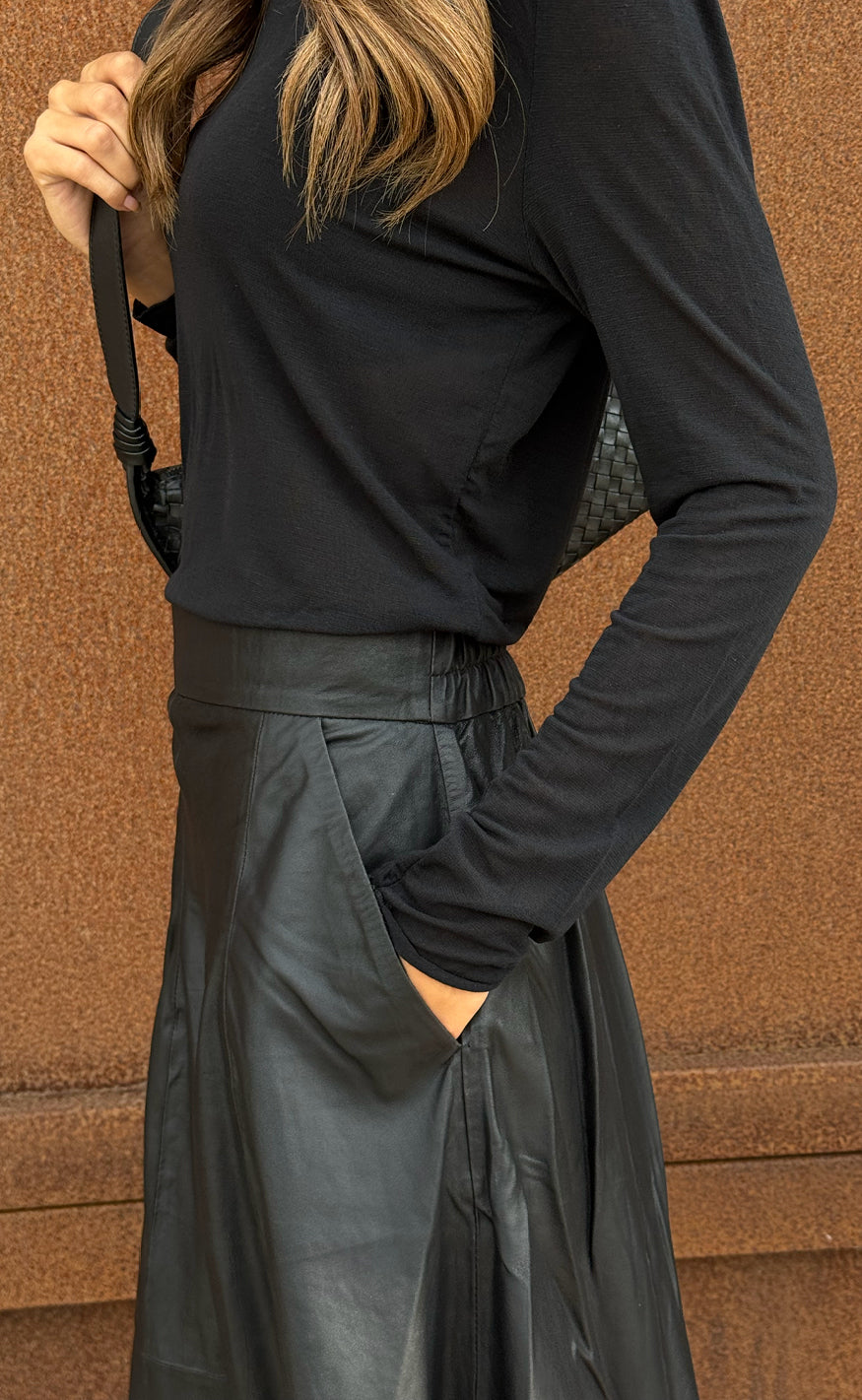 Depeche Bluse - Drew Cashmere O-Neck - Black