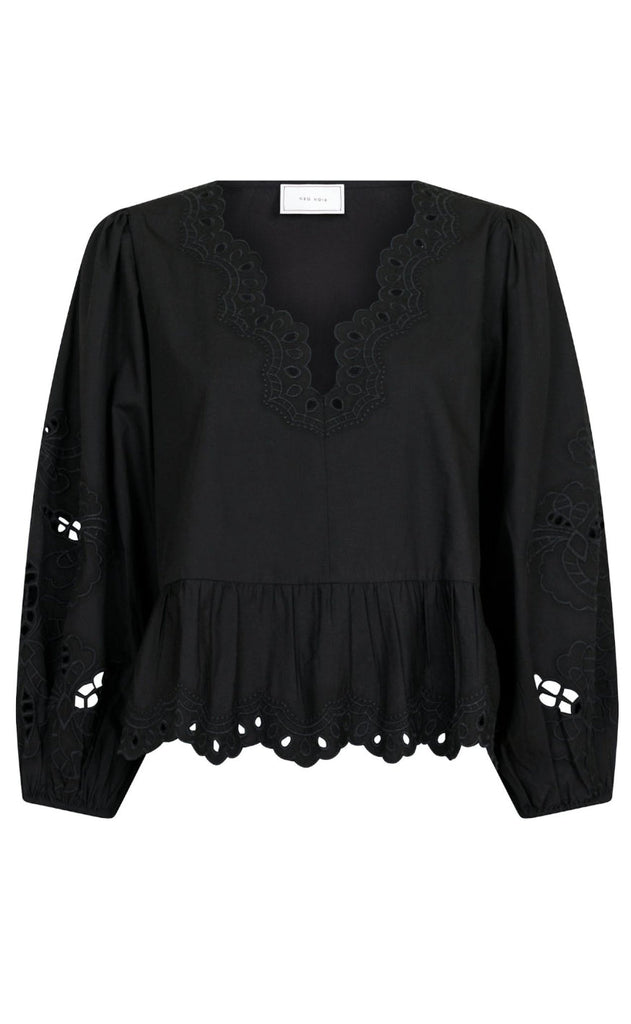 Neo Noir Bluse - Maja - Black